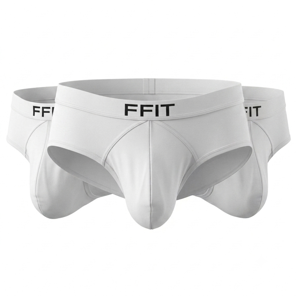 Pack of 3 white Briefs