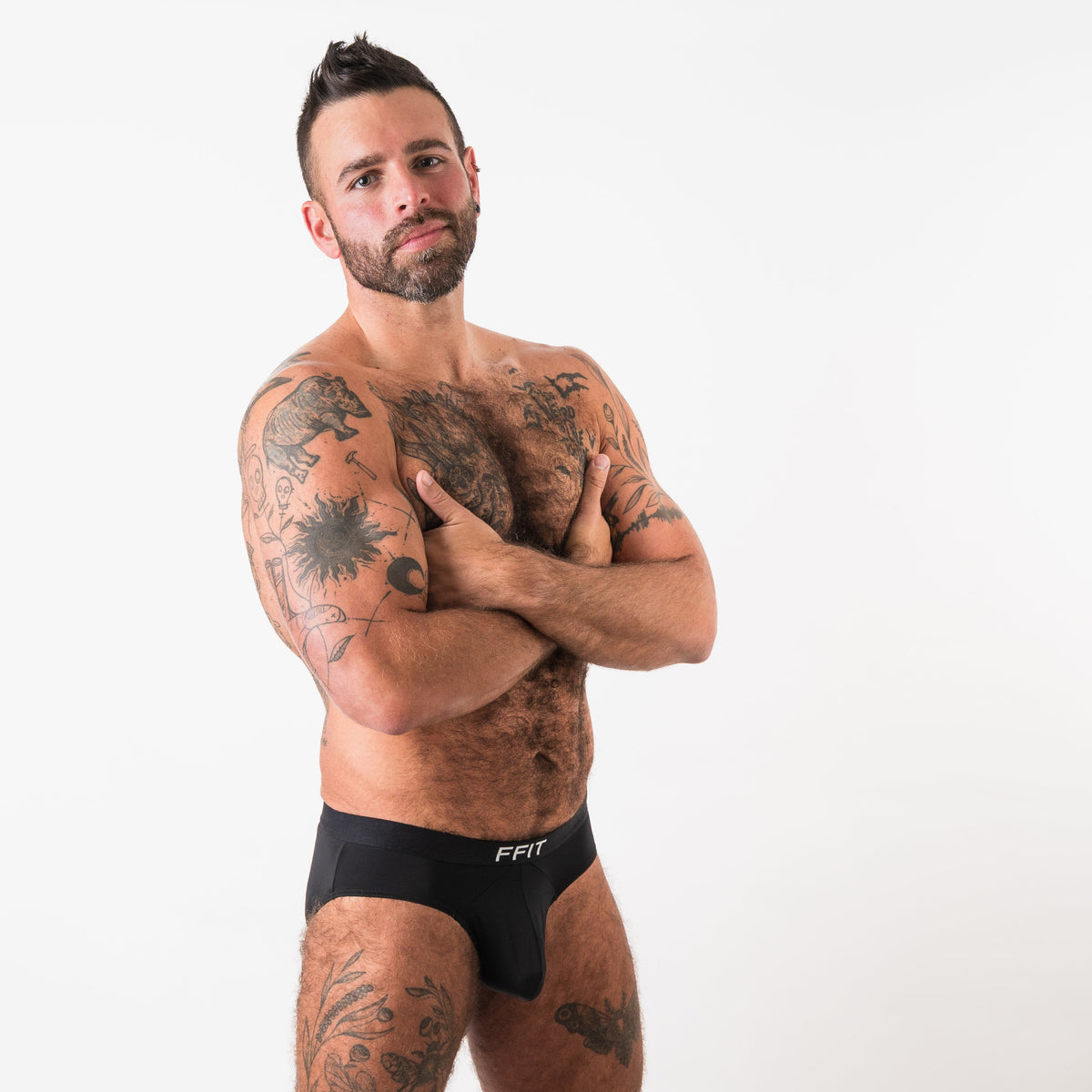 Black 2 in 1 Brief